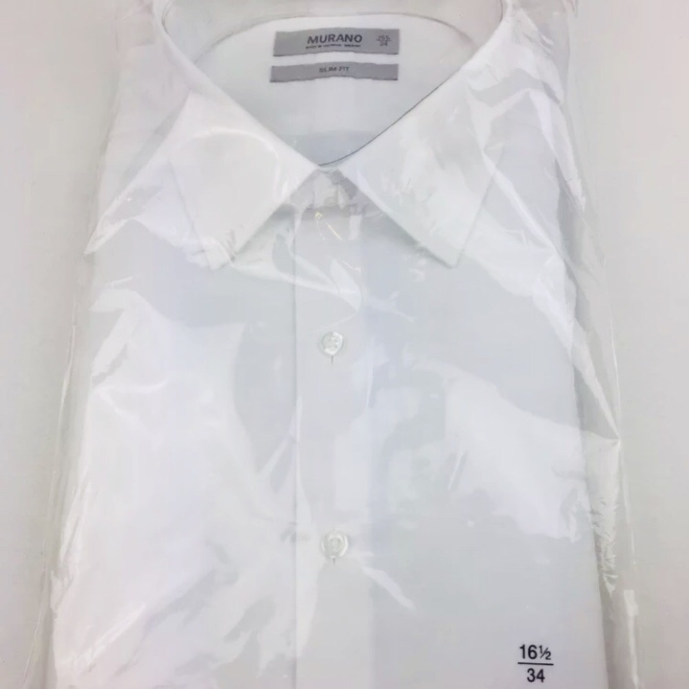 NEW White Camouflage Collared Dress Shirt